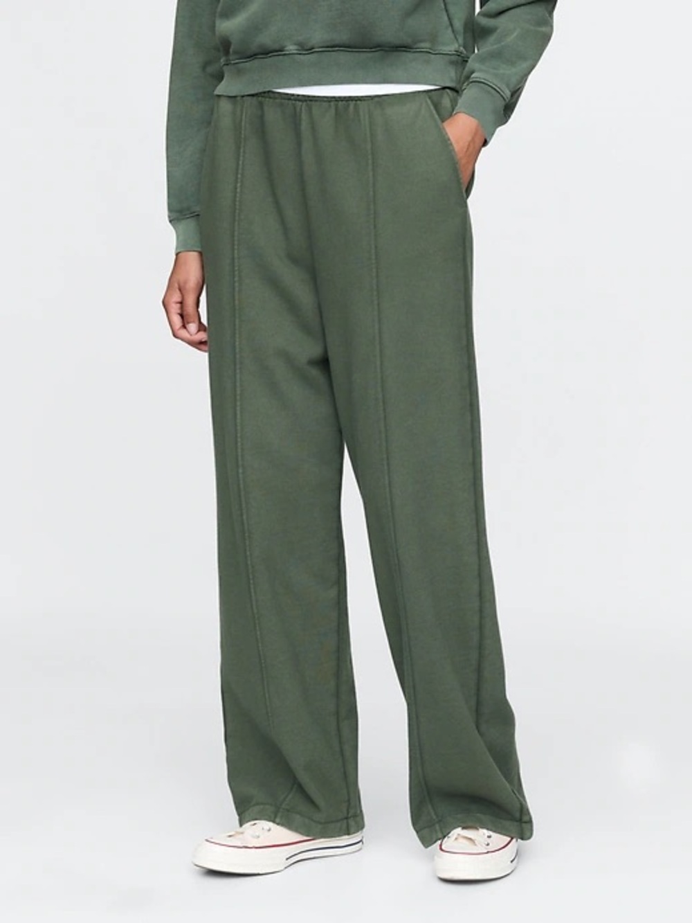 Gap Heavyweight French Terry Seamed Straight Sweatpants